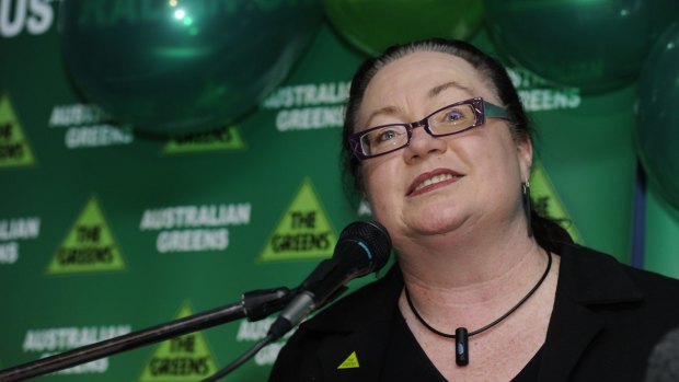 Lin Hatfield Dodds at a Greens campaign event in 2010. 