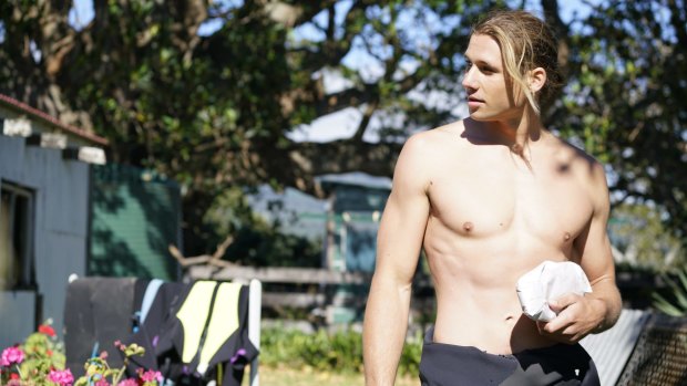 Move over Liam Hemsworth! Andrew Creer, whose family lives in Canberra, plays Tom in new teen surf movie 'Rip Tide'.