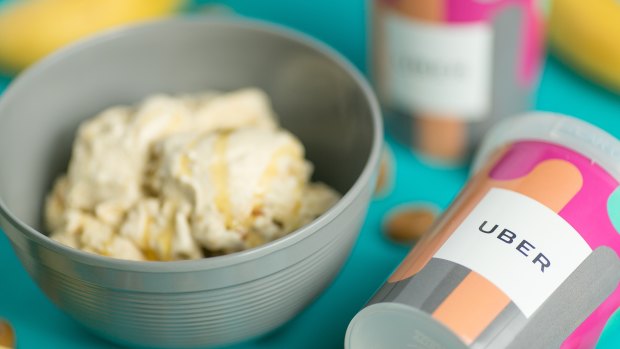 Uber will deliver ice cream created from recycled food for International Ice Cream Day.