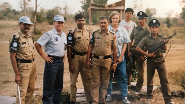 Shane Connelly on a United Nations mission in Cambodia in the 1990s.