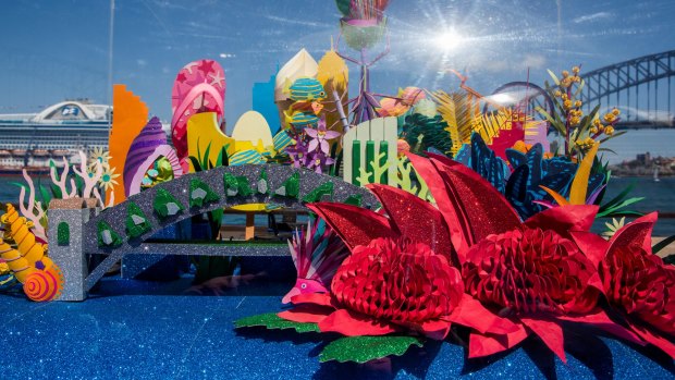A colourful paper artwork transforming Sydney Harbour into native animals, plants and Australiana is the inspiration for the 2017 New Year’s Eve theme.