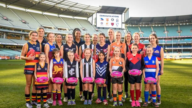 Major milestone: The AFL's Women's National League was launched at the MCG.