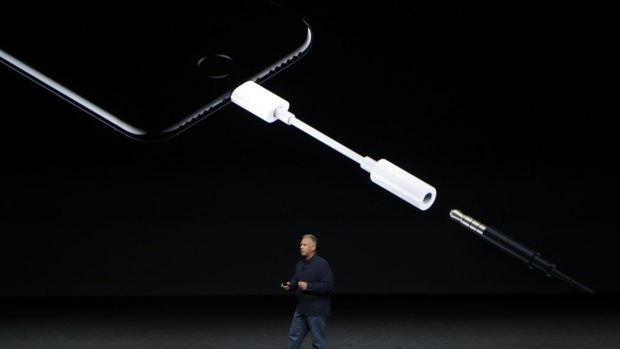 "We know there are some people in the world who still have some old analogue devices," said Apple VP Phil Schiller, explaining the decision to include a 3.5mm headphone adapter with the new iPhones.