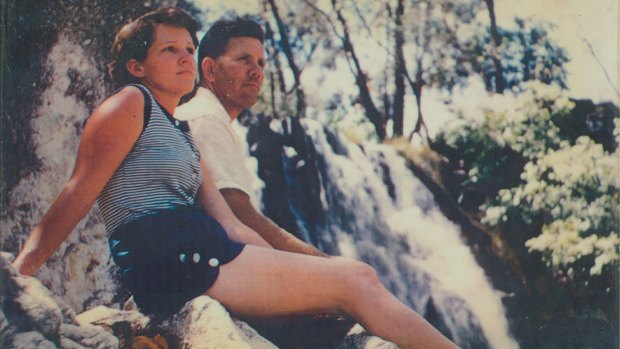 Olive and Fred at White Falls, near Charters Towers, in 1946.