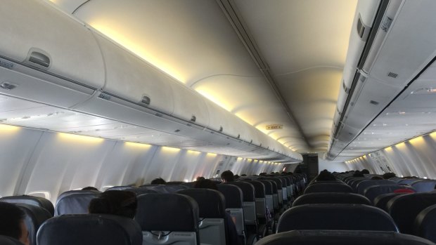 Nok Air's economy class cabin.