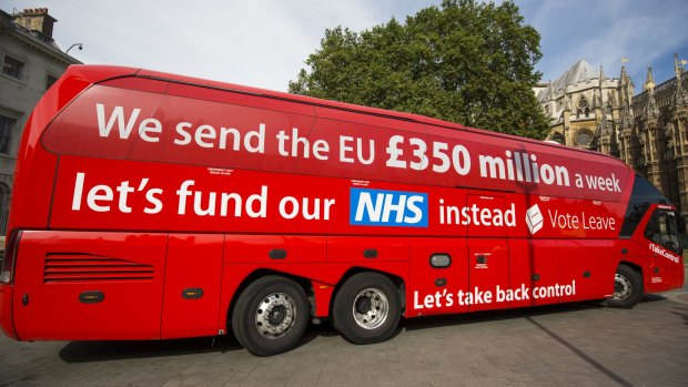 Britain's National Health Service was used as part of the Leave campaign.