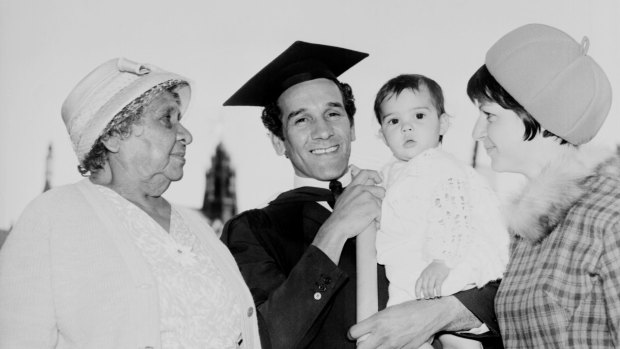 Charles Perkins and family at his University of Sydney graduation on May 11, 1966. 