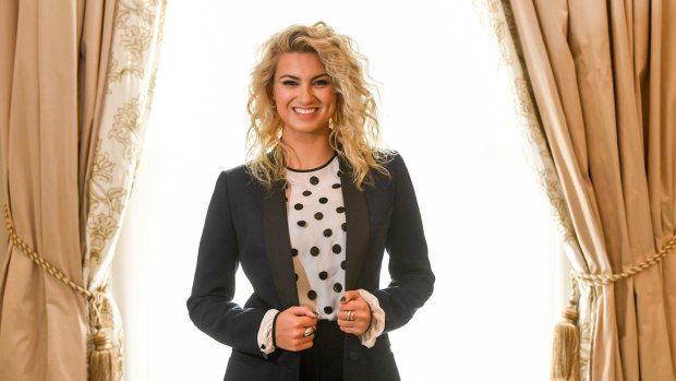 Tori Kelly, singer and voice actor in <i>Sing</i>, in Sydney on Monday.  
