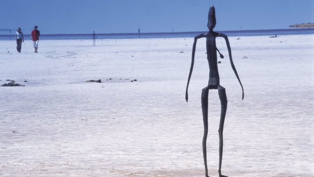 The iconic statues at Lake Ballard had proved a tourist attraction.