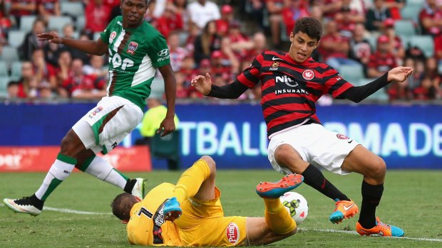 Glad to stick around:  Jonathan Aspropotamitis has extended his stay at the Wanderers.