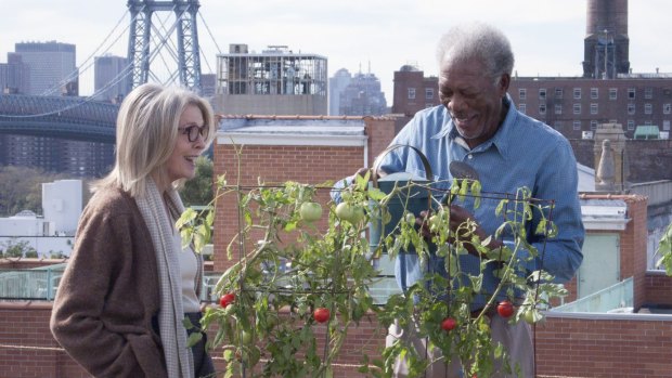 Morgan Freeman and Diane Keaton in <i>5 Flights Up</i>, about life in New York.