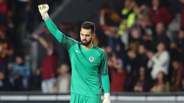 Hot in the kitchen: Sparta goalkeeper Tomas Koubek will be training with the club's women's team.