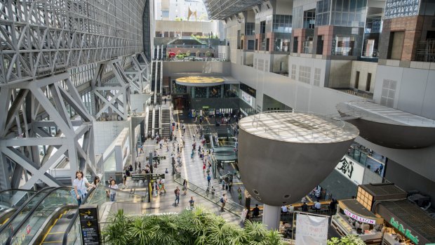 Kyoto Station. The sheer size, breadth and unfathomable efficiency of Japan's train stations is overwhelming.