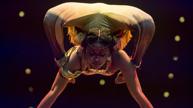 New twist: Contortionist Senayet Assefa Amara. 