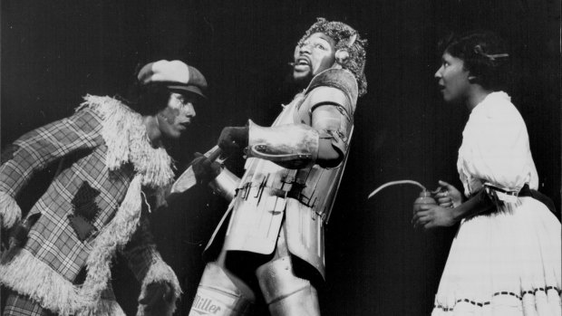 Victor Willis first toured Australia in 1976, as Tinman (centre) in 