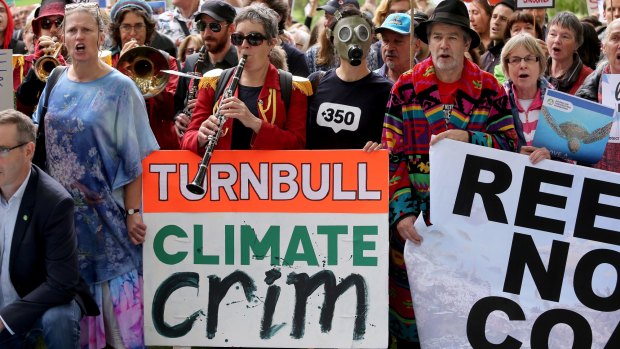 Australians will not stand by over climate pollution issues, as anti-mine protests in Melbourne showed at the weekend.