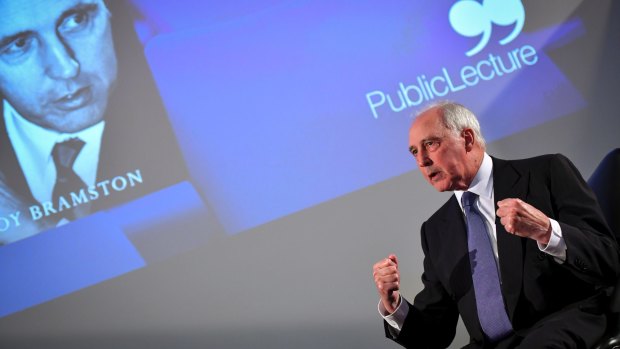 Paul Keating was speaking in Melbourne on a promotional tour for the biography <i>Paul Keating: The Big-Picture Leader</i>.
