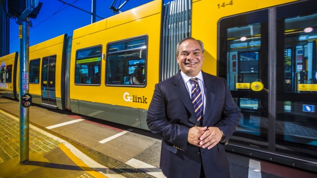 Gold Coast Mayor Tom Tate announces he will push ahead with extending the Gold Coast light rail to Gold Coast Airport at Tugun.