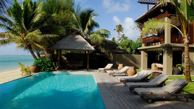 The beachfront infinity pool.

