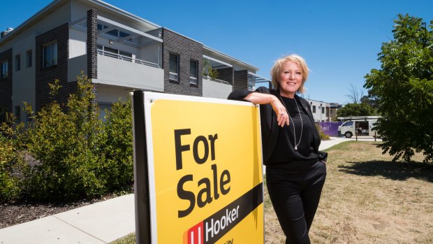 Sales Manager Kaylene King is selling one of the first properties to hit the Canberra market this year. 