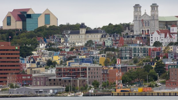 The Rooms (left) and the Basilica – two of St John's landmarks.