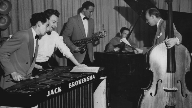 Jack Brokensha, Edwin Duff, Errol Buddle, Ron Loughead and Kenny Lester in 1949.
