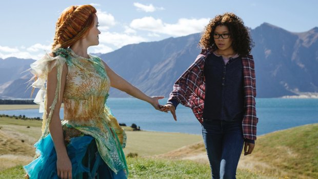 Reese Witherspoon (left) as Mrs Whatsit and Storm Reid in A Wrinkle In Time.