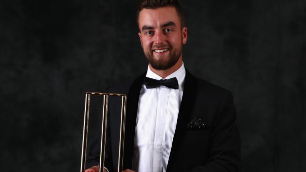 Adam Ross won the Bradman Young Cricketer of the Year award in January.