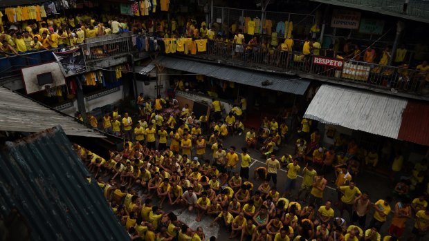 Quezon city jail is overflowing with people arrested during President Rodrigo Duterte's drug crackdown. 