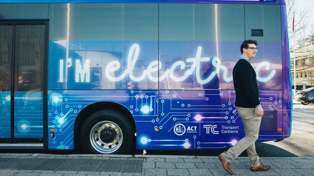 One of the ACT's electric buses. 