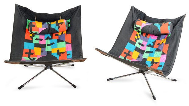 Alberto Salviati 'Miamina' folding chairs for Saporiti, $1500-2500.