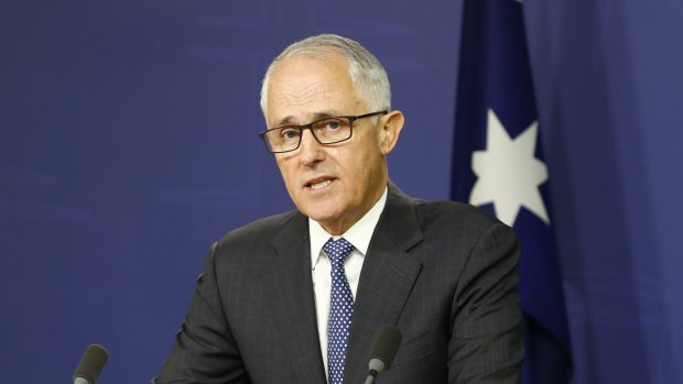 Prime Minister Malcolm Turnbull announcing the resignation of Sussan Ley from his frontbench in Sydney.