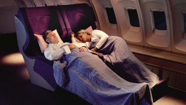 New-age travel: Singapore Airlines' new business class spacebed. 