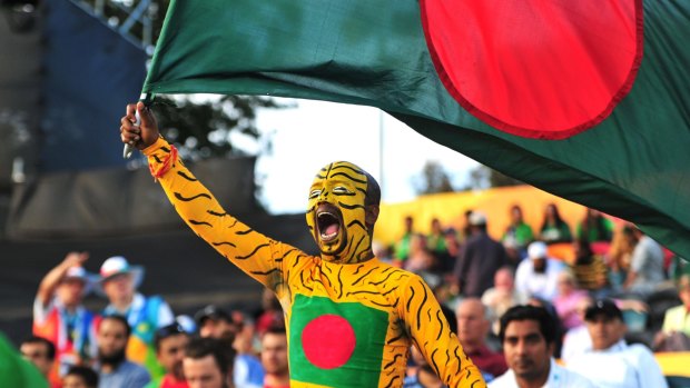 Bangladesh fan Fahimul Hoque in Canberra for the 2015 World Cup.