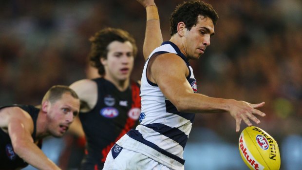 Returning: Pacy Geelong forward Nakia Cockatoo returns from injury against the Crows. 