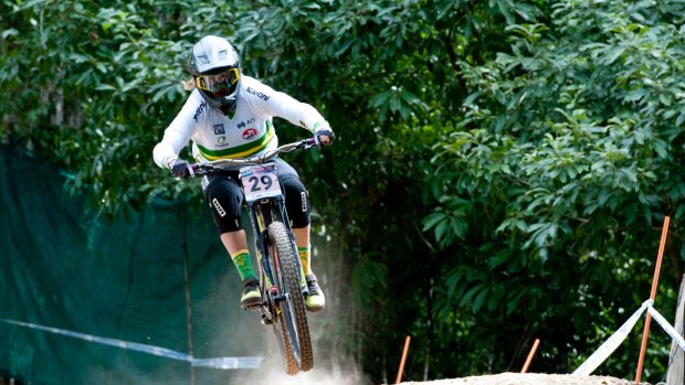 Canberra cyclist Sian A'Hern is the junior world No.1 in downhill.