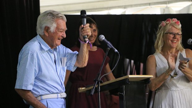 Bob Hawke joked a 'Hawke's Lager' could be on the way.