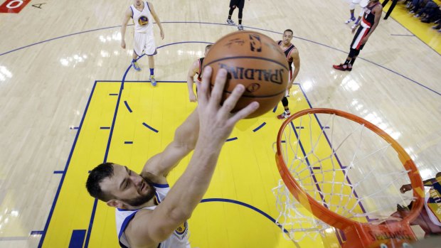Injured: Golden State Warriors coach Steve Kerr is not sure Andrew Bogut will be fit to play the Oklahoma Thunder in game one of the Western Conference finals.
