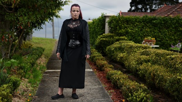 Sydney goth Wallemina Von Dutchland likes being looked at when she goes shopping in the suburbs.