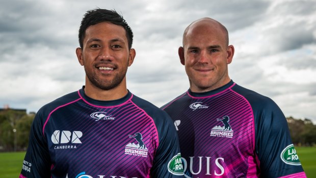 Dual roles: Christian Lealiifano and Stephen Moore will share the Brumbies' captaincy.