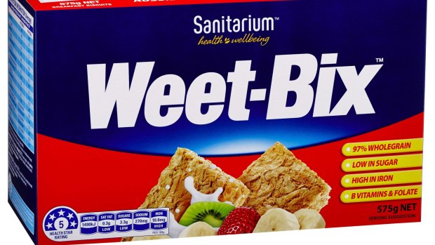 Weet-Bix has five health stars.