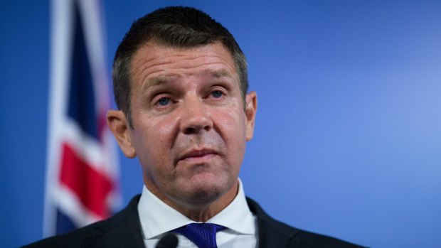Mr Baird's emotions show at the press conference where he announced his decision to leave politics. 