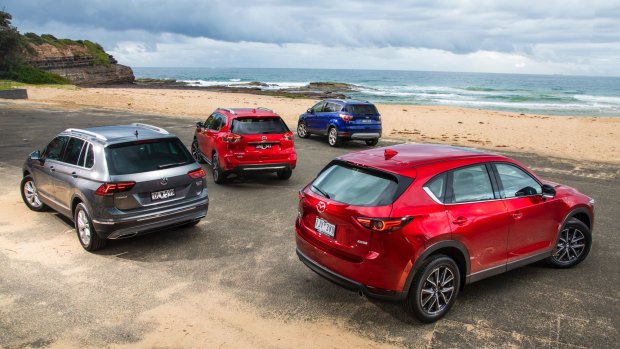 The Mazda CX-5, Ford Escape and Nissan X-Trail are among Australia's top-selling cars.