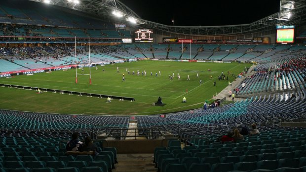 Familiar sight: A sparsely populated ANZ Stadium.