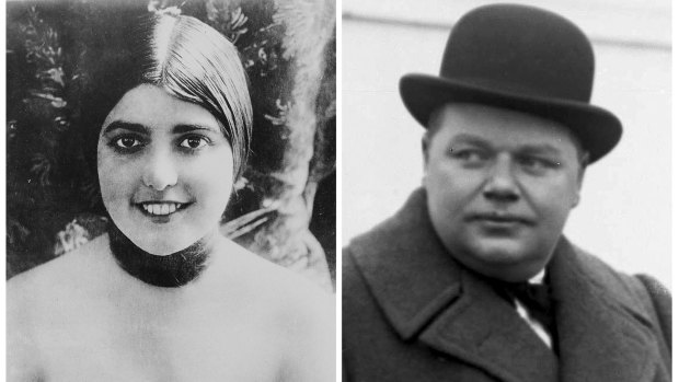 Actress Virginia Rappe and comedian Roscoe 'Fatty' Arbuckle, who was accused of raping her in 1921. He was eventually acquitted, but his reputation never recovered.