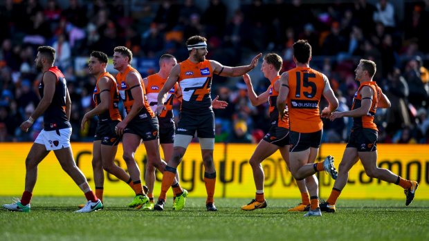 A sell-out afternoon crowd poured through the gates to watch GWS thrash Melbourne at Manuka Oval. 