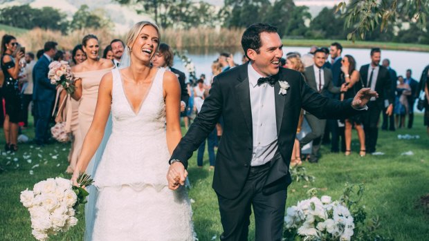 Channel Nine's Peter Stefanovic and Sylvia Jeffreys were married last weekend.