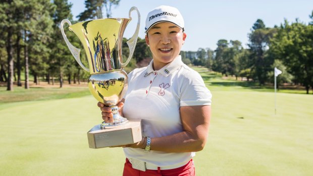Jiyai Shin stormed home to win the Canberra Classic at Royal Canberra on Sunday.