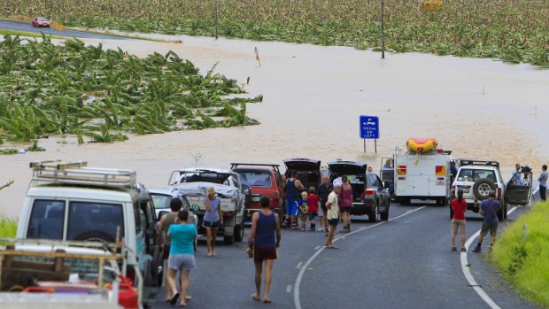 Flooding frustrates drivers on the Bruce Highway.