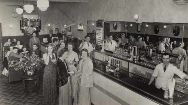 Newcastle’s Victoria Cafe in the 1930s.